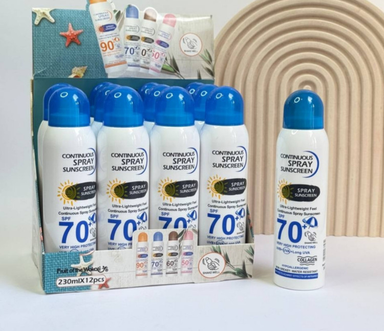 اسپری ضدآفتاب سفیدکننده SPF70
