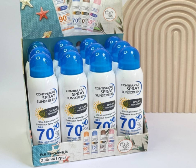 اسپری ضدآفتاب سفیدکننده SPF70